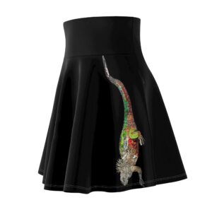 Iguana Painting Women's Skater Skirt