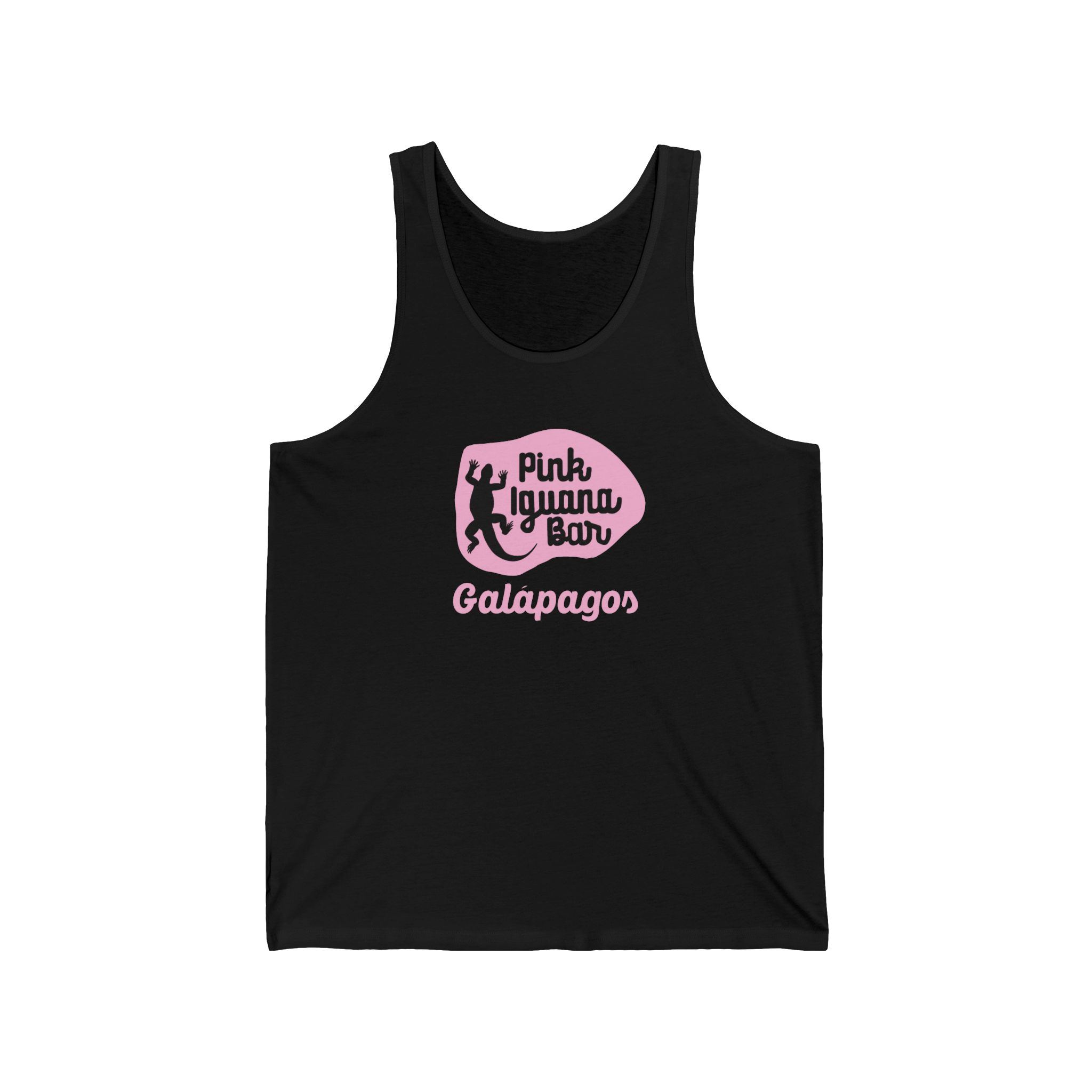 Retro Pink Iguana Bar Unisex Jersey Tank