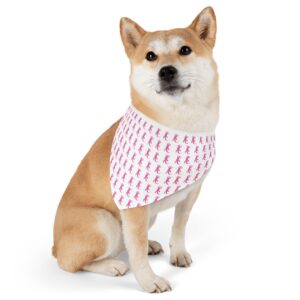 Pink Iguana Pet Bandana Collar for Dogs