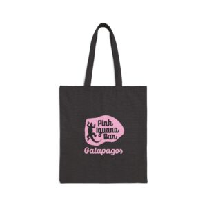 Retro Pink Iguana Bar Canvas Tote Bag