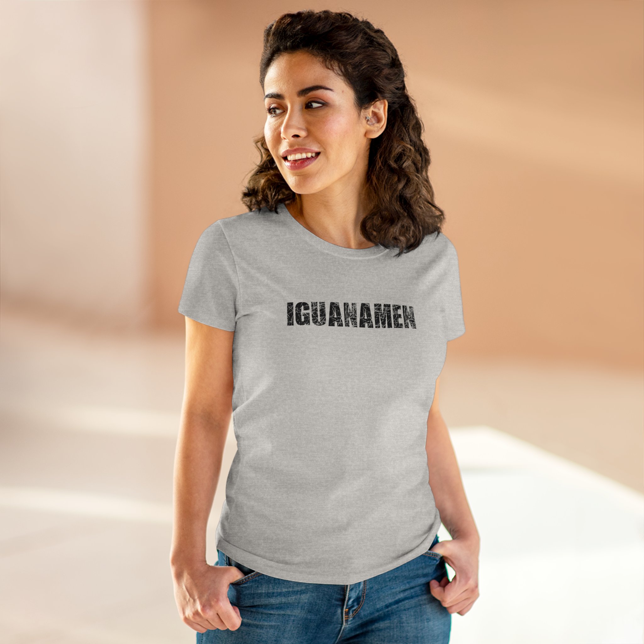 Iguanamen de Galápagos Women's Midweight Cotton Tee