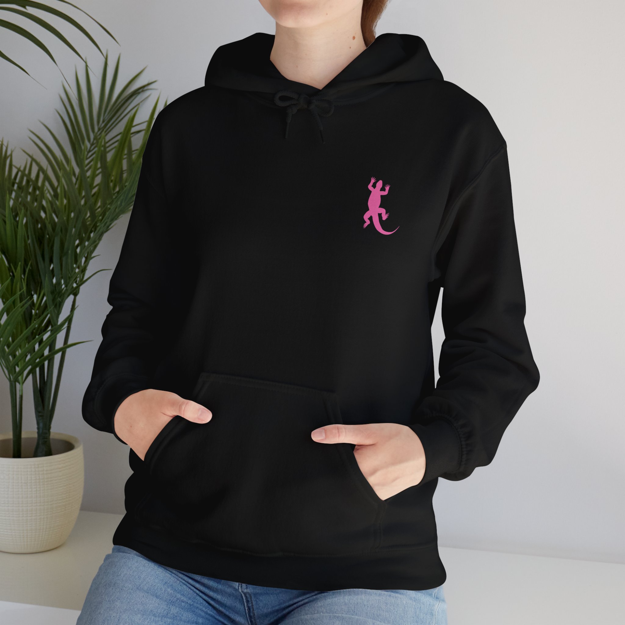 Pink Iguana Unisex Hoodie
