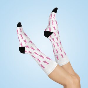 Pink Iguana Cushioned Crew Socks
