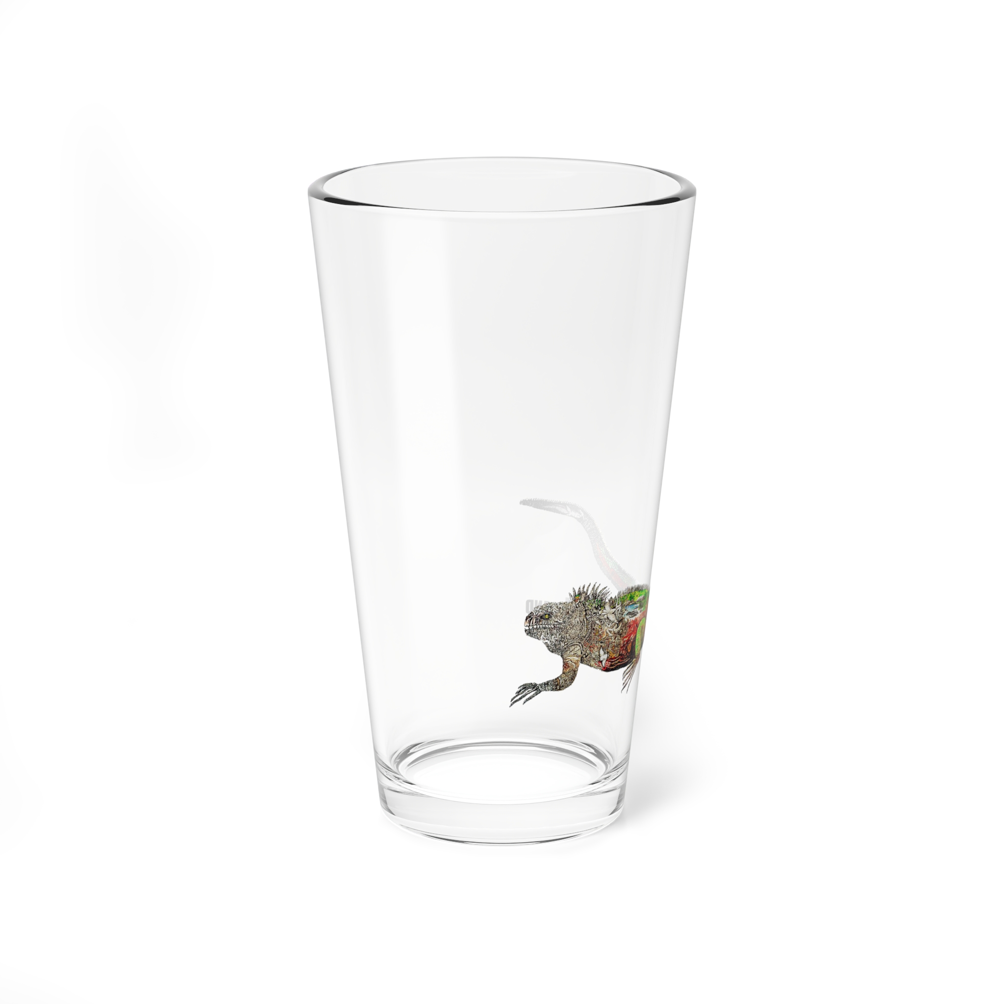 Iguana Painting Mixing Glass - 16oz Drinkware