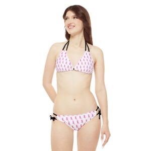 Pink Iguana Strappy Bikini Set