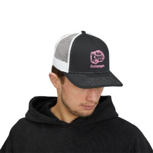 Retro Pink Iguana Bar Snapback Trucker Cap